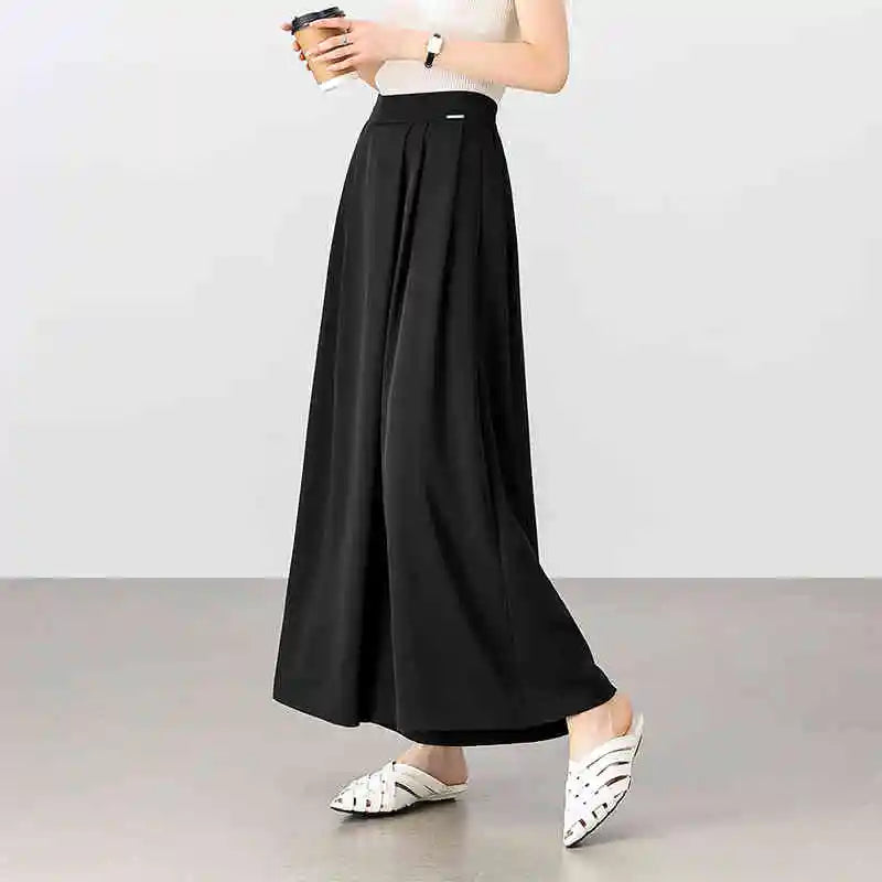 Pleated Wide-Leg Pants
