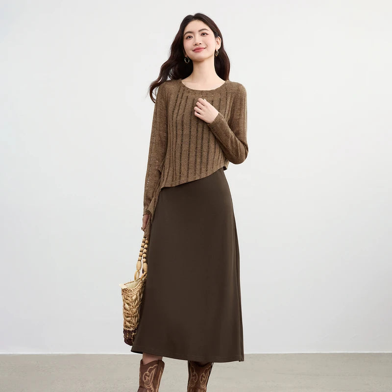 Asymmetric Top and Slip Dress Set