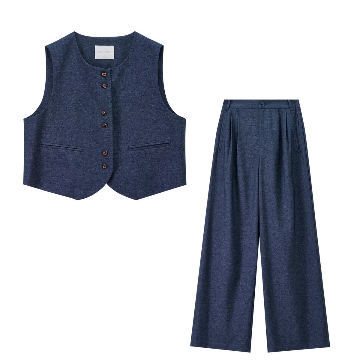 Vest and Pants Set or Plaid Shirt