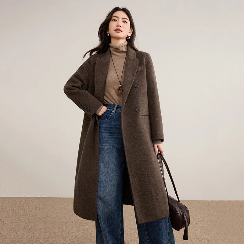 Double-Breasted Long Coat