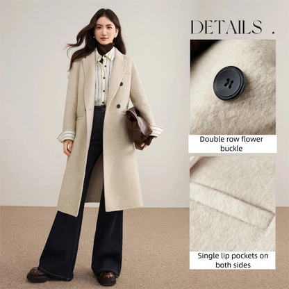 Double-Breasted Long Coat