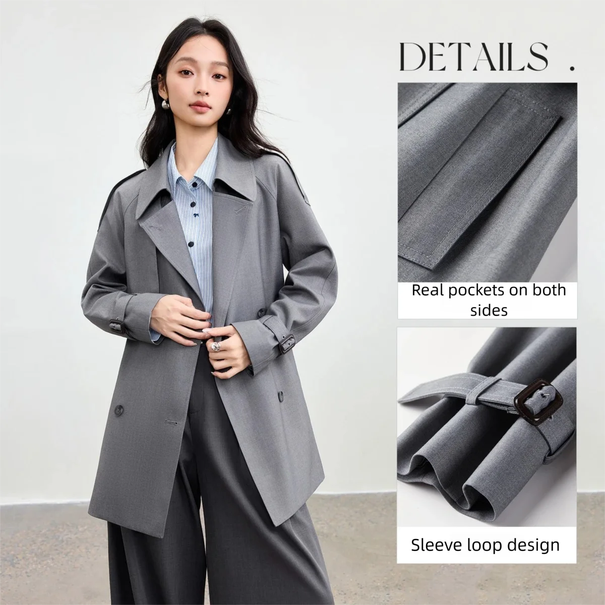 Double-Breasted Trench Coat