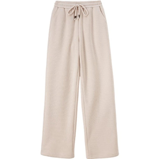 Drawstring Straight-Leg Pants