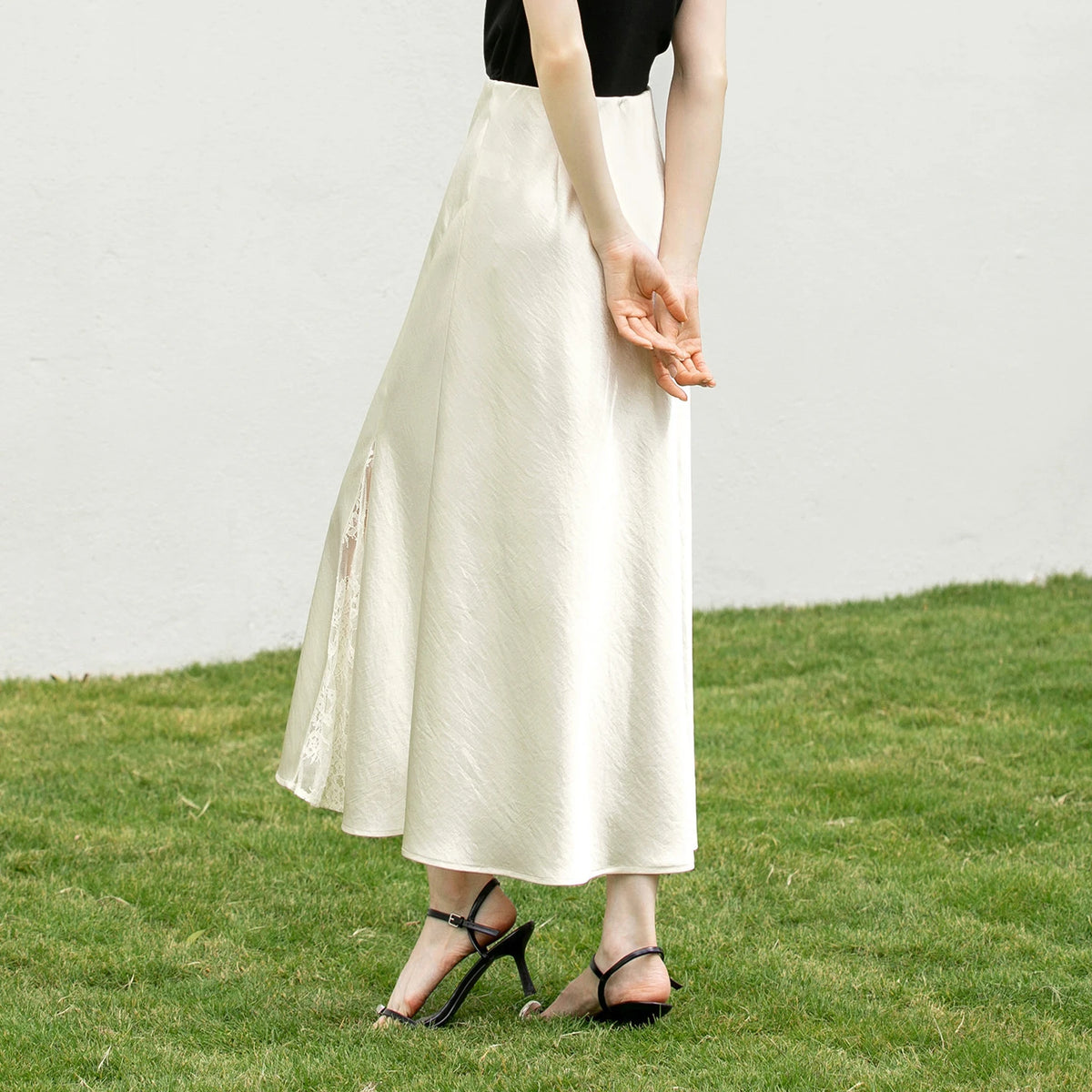 Flared Midi Skirt
