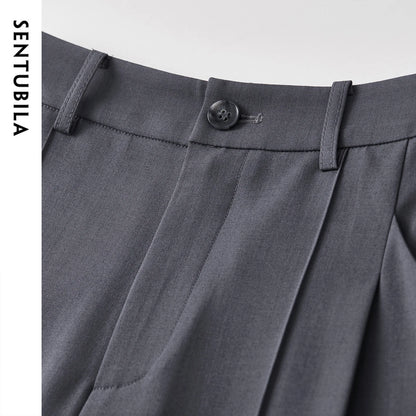 Pleated Tapered Pants