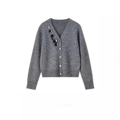 Embellished V-Neck Cardigan