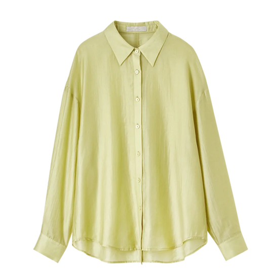 Side-Slit Long-Sleeve Shirt