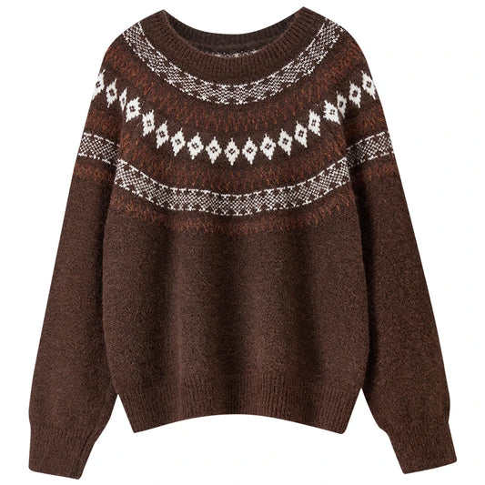 Fair-Isle Crew-Neck Sweater