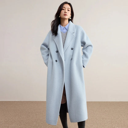 Double-Breasted Long Coat