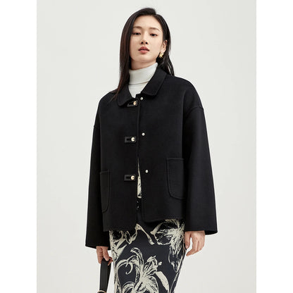 Drop-Shoulder Short Jacket