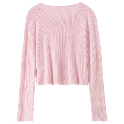 Ribbed V-Neck Cardigan