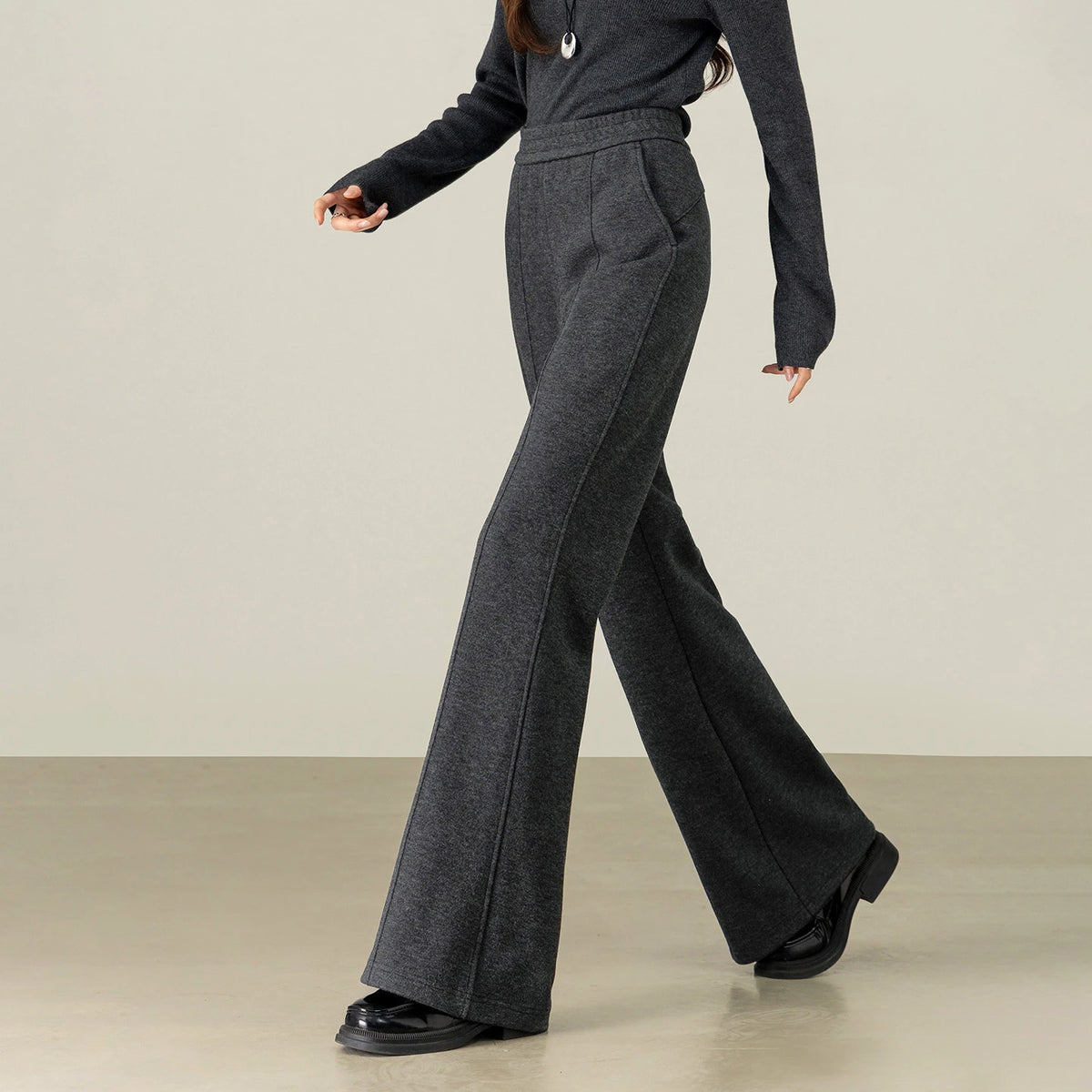 Seamed Flared Pants