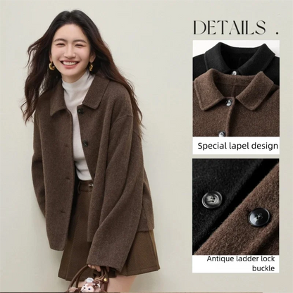 Collared Button-Front Jacket