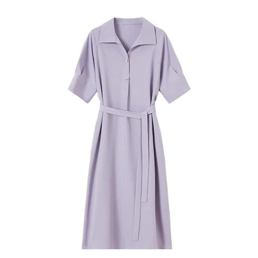 Tie-Waist Shirt Dress