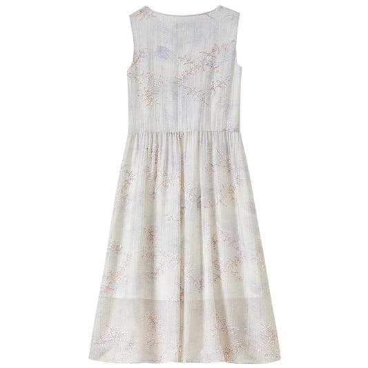 Floral Sleeveless Midi Dress