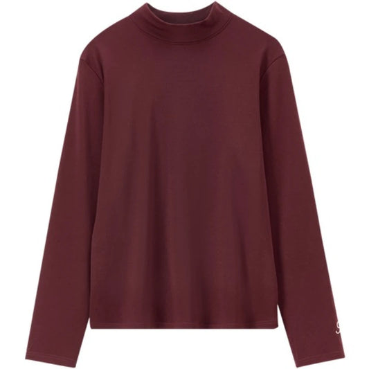 Mock-Neck Long-Sleeve Tee