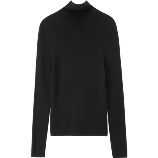 High-Neck Long-Sleeve Sweater