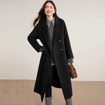 Double-Breasted Long Coat