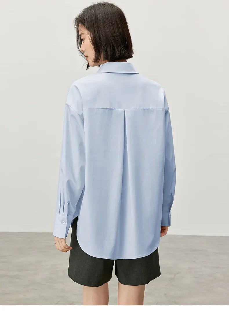 Back-Pleat Long-Sleeve Shirt