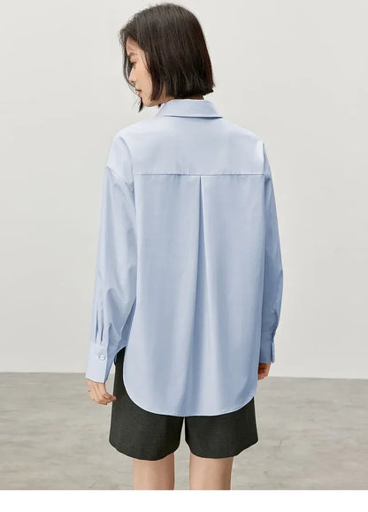 Back-Pleat Long-Sleeve Shirt