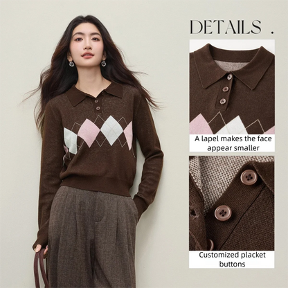 Argyle Polo Sweater