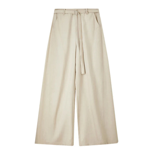 Pleated Wide-Leg Pants