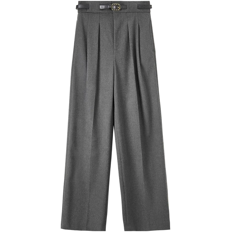 Pleated Wide-Leg Pants