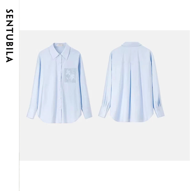 Back-Pleat Long-Sleeve Shirt