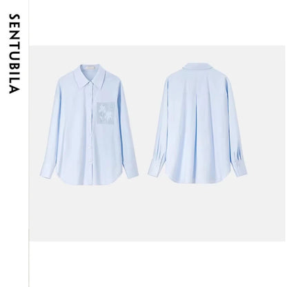 Back-Pleat Long-Sleeve Shirt