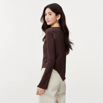 Asymmetric Lettuce-Edge Top