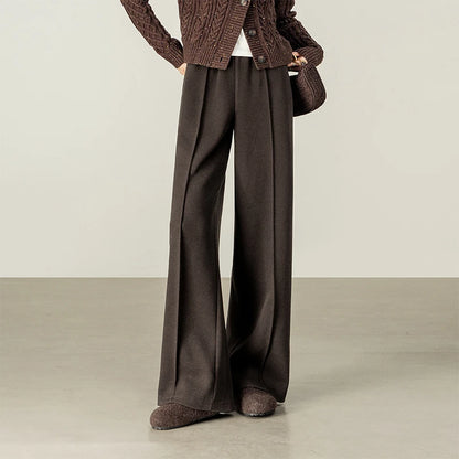 Elastic-Waist Wide-Leg Pants