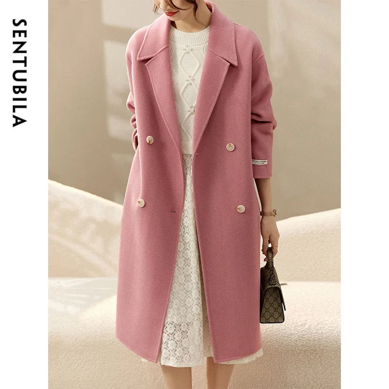 Notched-Lapel Longline Coat