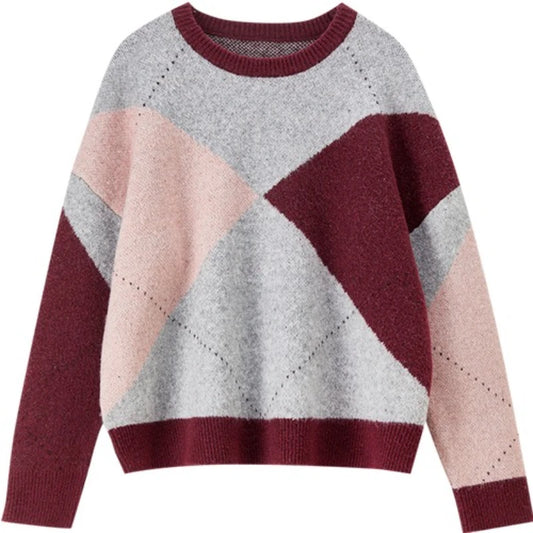 Color-Block Crew-Neck Sweater