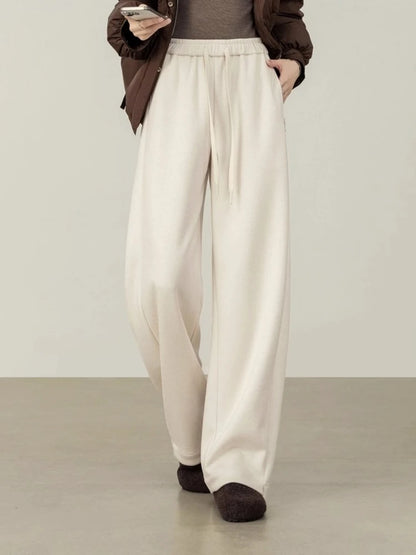 Drawstring Wide-Leg Pants