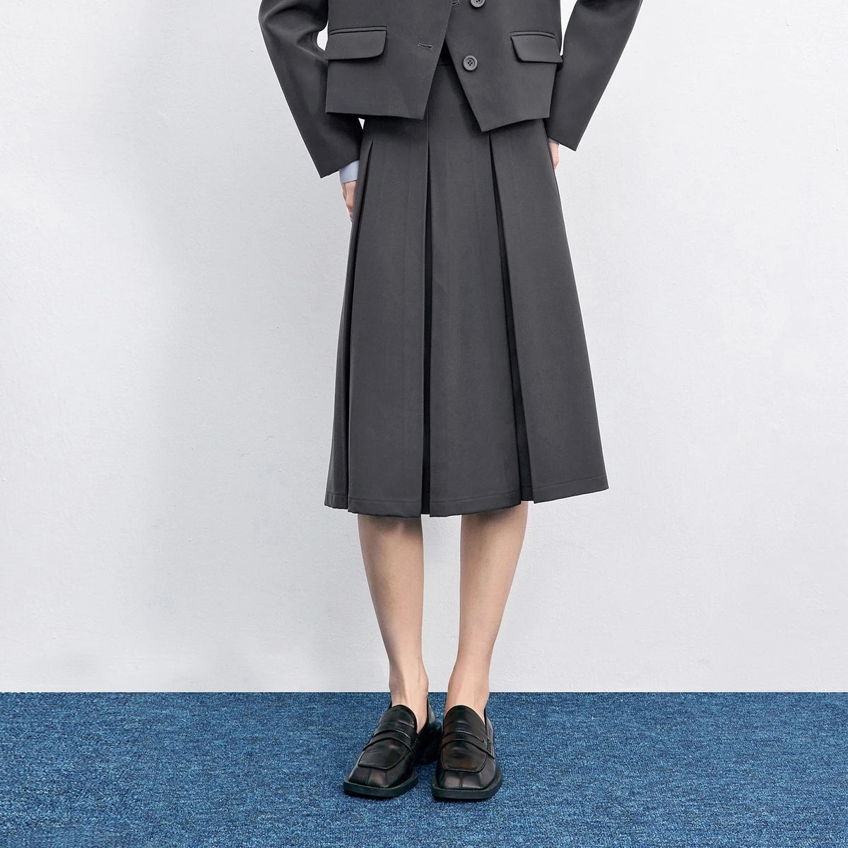 Box-Pleated Skirt