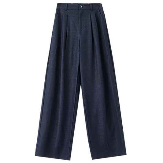 Pleated Wide-Leg Pants