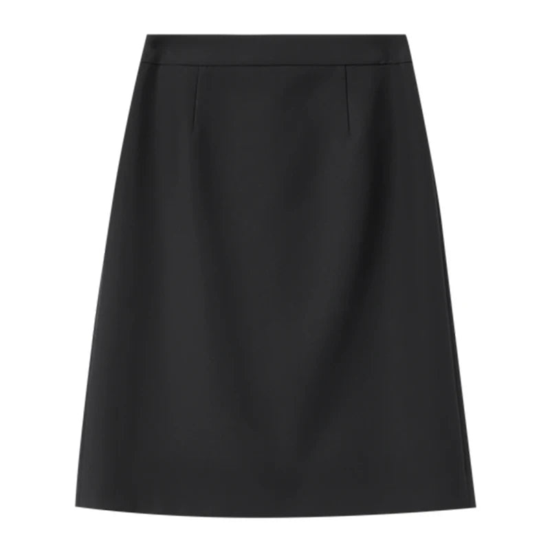Straight Knee-Length Skirt