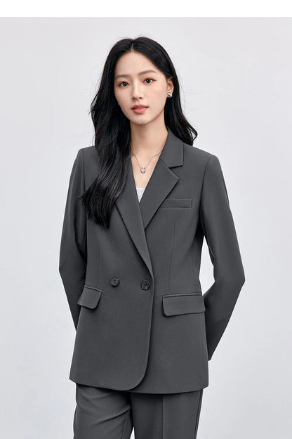 Double-Breasted Blazer and Pants Set