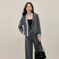 Dark Grey Blazer Set