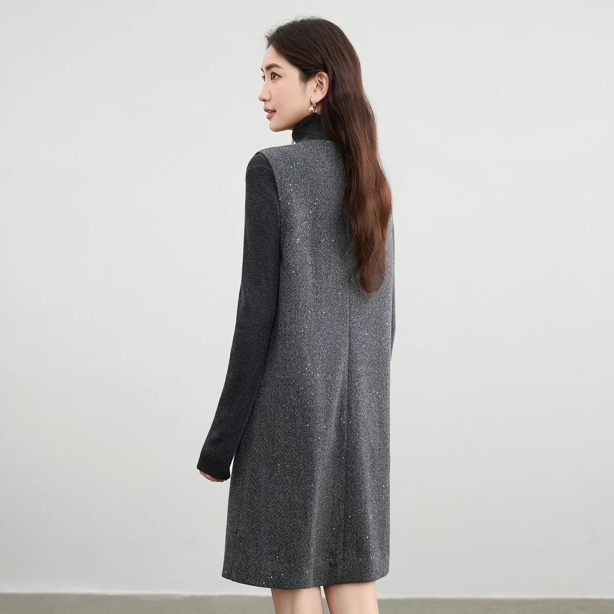 Notch-Neck Sleeveless Dress