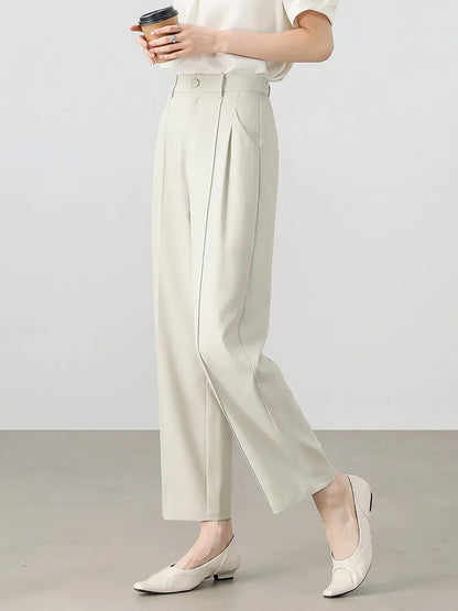 Pleated Tapered Pants