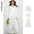 White Skirt Sets