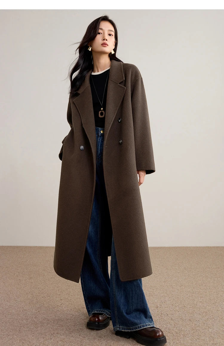 Double-Breasted Long Coat