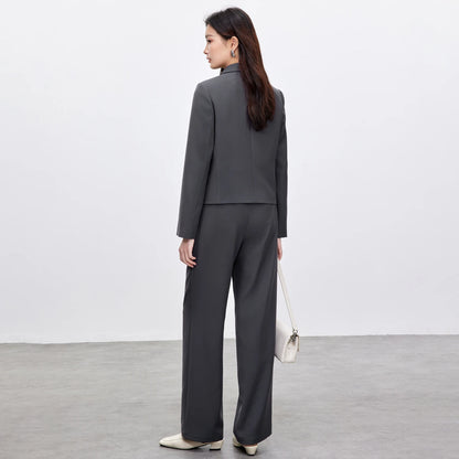 Double-Breasted Jacket and Pants Set