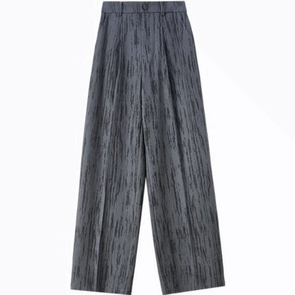 Textured Wide-Leg Pants