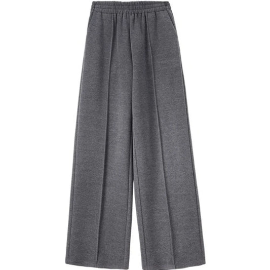 Elastic-Waist Wide-Leg Pants