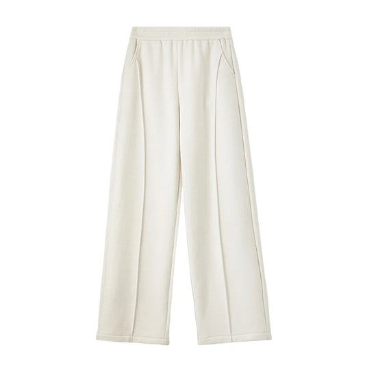 Elastic-Waist Wide-Leg Pants