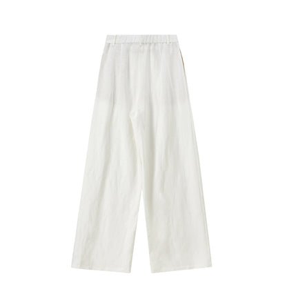 Elastic-Waist Wide-Leg Pants