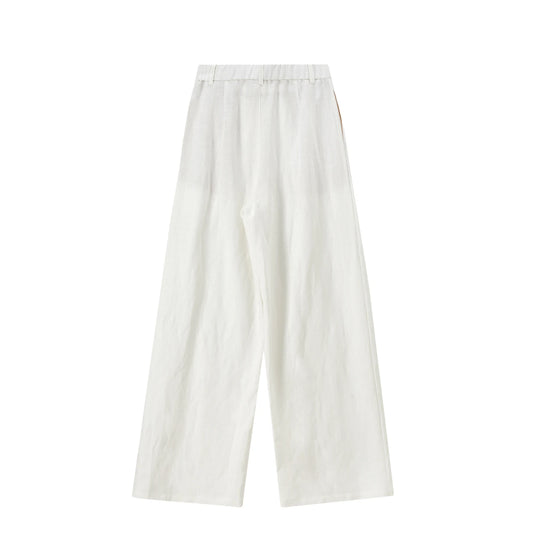 Elastic-Waist Wide-Leg Pants