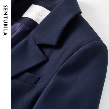 Two-Button Notched-Lapel Blazer